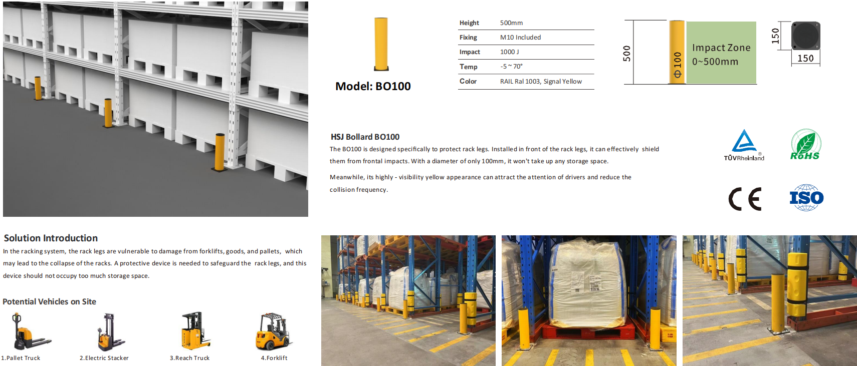 Height 50mm 800mm 1150mm Flexible Safety Barrier Imported Polymer Plastics