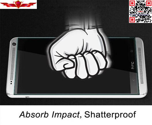 100% Brand New Japan Glass 2.5D 9H 0.2MM Tempered Glass Screen Protector For HTC ONE