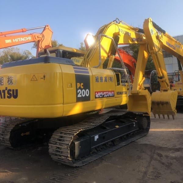 20253KG Operating Weight Used Komatsu PC200-7 Excavator with Original Hydraulic Valve