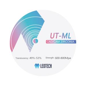 UT-ML Medical Zirconia Disc / Zero Cytotoxicity | ≤3-Unit Prosthesis / 1500℃