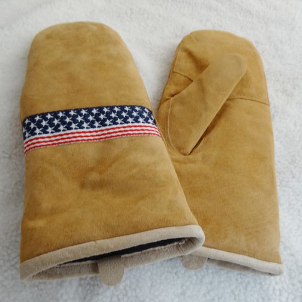 Ski Leather Mitten Gloves Mitten Top Layer Suede Touch Screen Customized Size