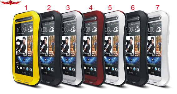 New Aluminum Dirtproof/Shockproof/Waterproof Case For HTC NEW ONE Multi Color High Quality
