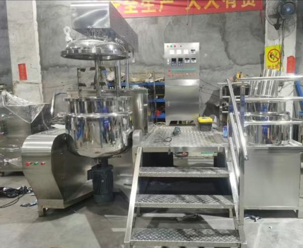 Acero inoxidable mezclador de emulsionador de vacío de calefacción con tanque cubierto 300L