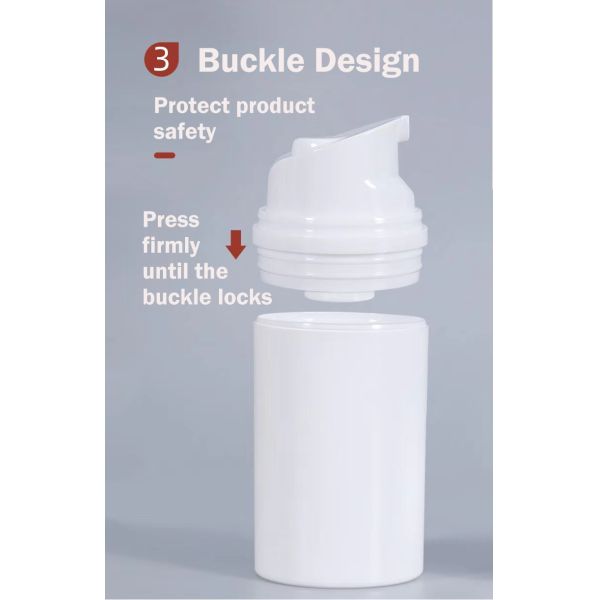 5ml/10ml/15ml Multi-Size PP Plastic Airless Vacuum Pump Bottles for Cream Lotion Serum Sample Packaging