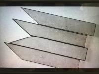 Les lames chirurgicales au diamant ultra-mince CVD Le scalpel au diamant 110 Orientation 2PT 6.5*1*0.2