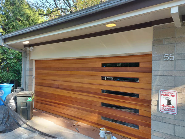 Секционные гаража, массивные деревянные зерновые гаража.