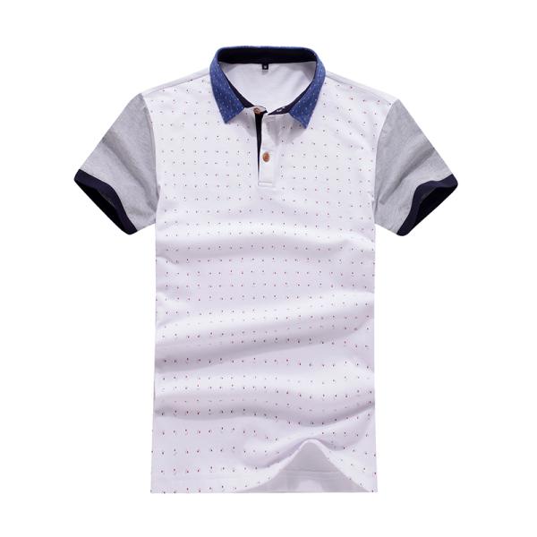 Men's short sleeve with collar T-shirt on season