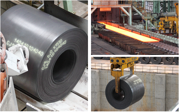 Thickness 3 - 16mm HR Steel Coil , Black Surface Hot Rolled Steel Sheet Coil