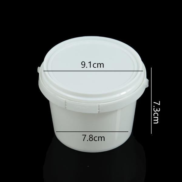 Airtight Clear Plastic Bucket With Lid, Ice Buckets For Parties, Reusable Ice Cream Cup With Handle, Food Storage Container, Food Grade Freezer And Microwave Safe For Sauce, Soup