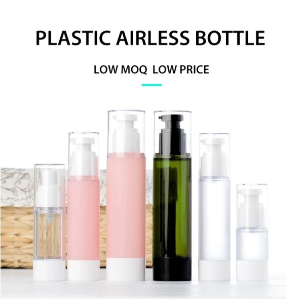 Serum 5ml Airless Pump Bottles 18/400 Aluminum Collar Cosmetic Packaging