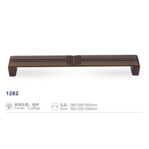 Mobília antiga/café liga de zinco do armário/punho 96/128/160mm da porta/gaveta