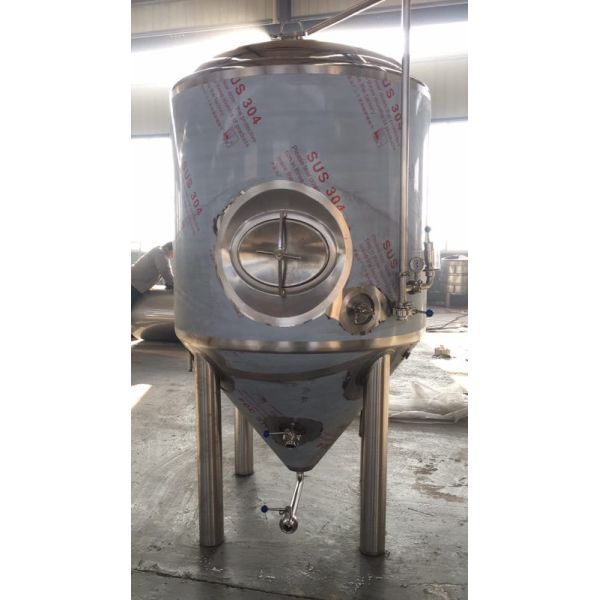 Europe compliance 1000L side manhole fermentation tanks din32 food grade