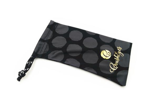 Portable Microfiber Eyeglass Pouch Light Weight Hot-Stamped Glasses Pouches