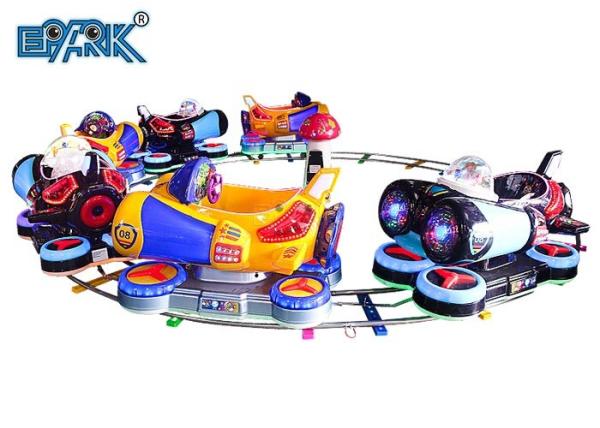 Cartoon Mini Track Train Set Small Electric Children Rides On Train Park Games