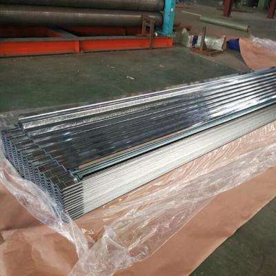Folha ondulada de construção telhando galvanizada brilhante do aço carbono da folha