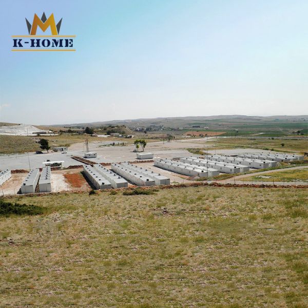 Лагеря Prefab кварталов сверля места конструкция трудового Relocatable модульная