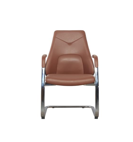 Modern Office Leather  Brown Executive Office Chair Pu Aluminum BIFMA
