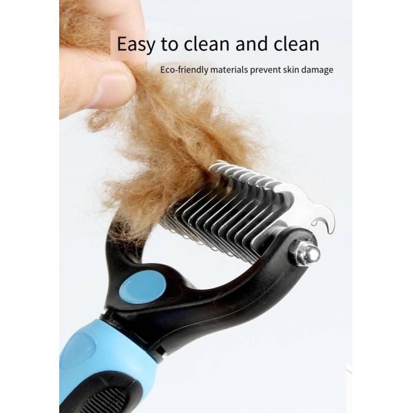 Оптовая домашняя собака двойная боковая волосатая щетка специальная уходная гребка для собак и кошек