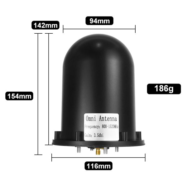 ABS outshell  800-1600mhz 3.5dbi   Circularly polarized antenna for jamming wirless signal