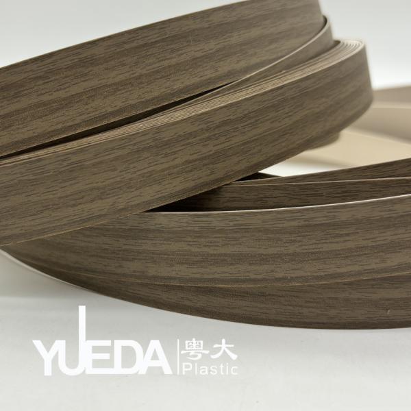 High Durability Wood Grain PVC Cabinet Edging Banding With Customizable Length