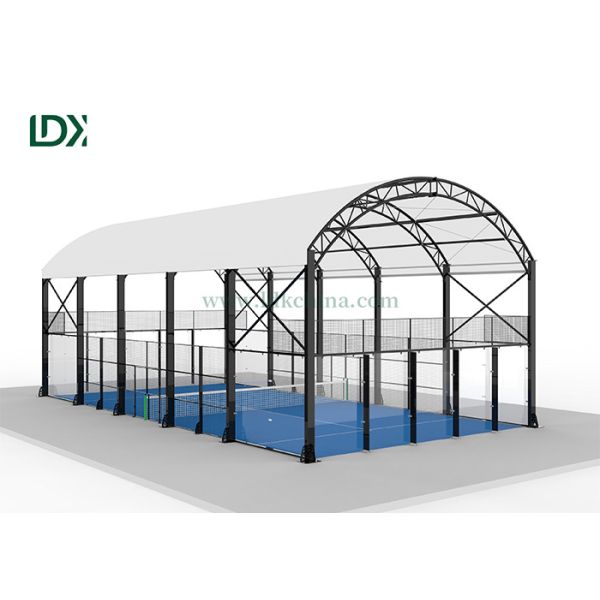 Custom Retractable Sport Roof Electric Padel Tennis Court