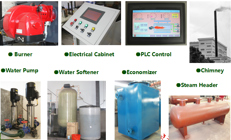 2 Ton / 4 Ton Oil Fired Hot Water Boiler , High Efficient Heat Transfer In Boiler 