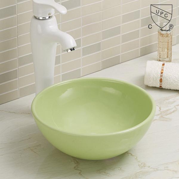 Painted Matt Color New Vanity Bathroom Top Mount Basin Laboratory Round Ceramic Sink