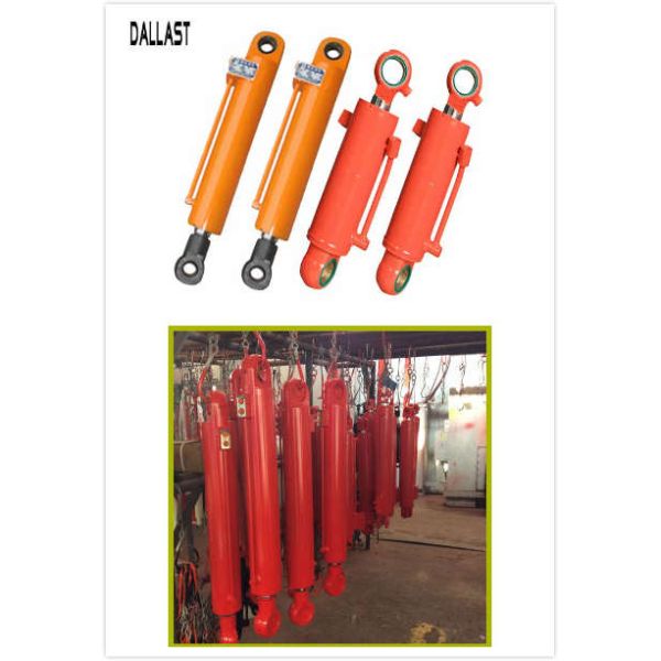 Agricultural Tractor Double Rod Hydraulic Cylinder  Piston with Chrome Bar