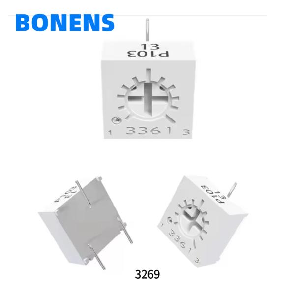 3269X-1-503 BOMS Electronics Original 50K OHM 0.25W GW Side Trimmer Potentiometer Total Mechanical Travel 12±2 Cycles
