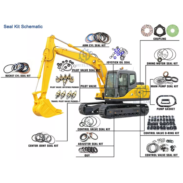 Komatsu Excavator Seal Kit Loader WA470 Gearbox Repair Kit Automatic Transmission Overhaul Seal Kit