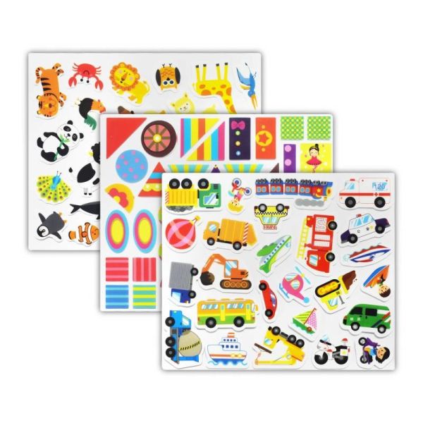 Removable Custom Silicone Stickers Kids Early Learning Stickers Modern Teacher Aids