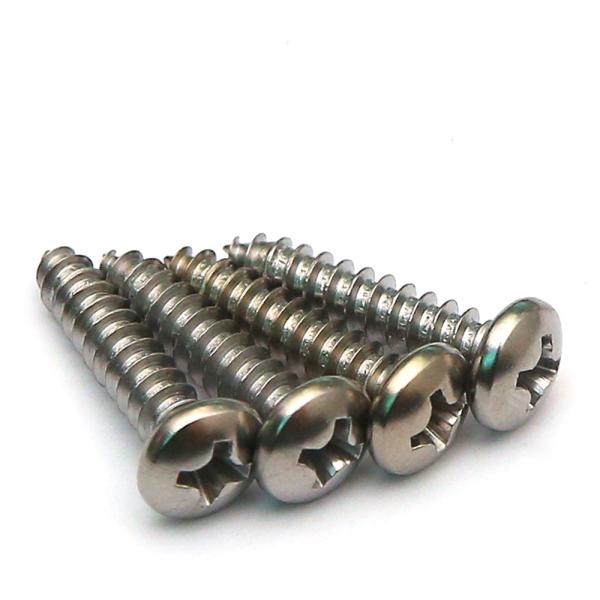 SS AISI 410 Stainless Steel Phillips Drive Pan Head Self Tapping Metal Screws AB Thread