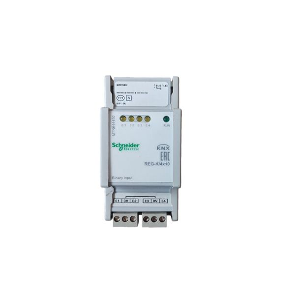 Schneide SpaceLogic KNX Binary Input Module 4 Input Channels DIN Rail Mounting