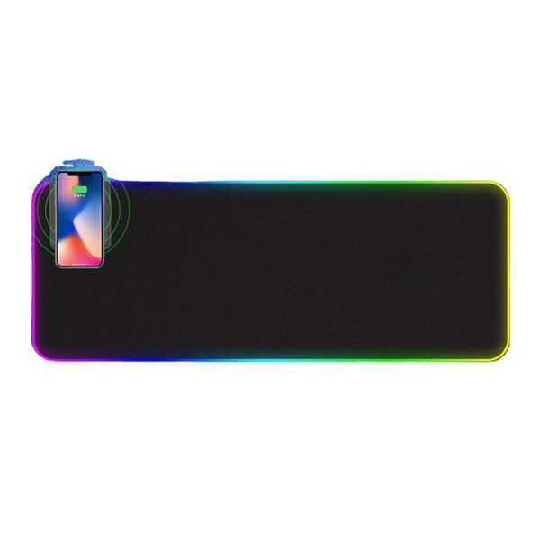 Electric Charger Multifunction Desktop Gaming Computer Custom Logo Waterproof Wireless Charging Mouse Pad 12V/1.25A