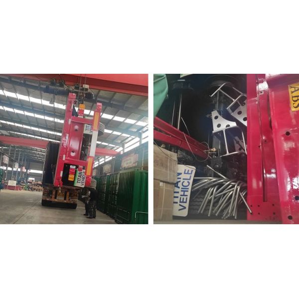 TITAN 3 Axle Pvc Tarpaulin Side Curtain Semi Trailer Curtainsider Dry Van Box Trailer for Sale in Russia