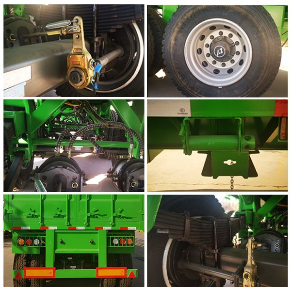 Brand New 3 Axle 60 Ton 12.00R20 Tires 12 Tire Side Wall Trailer Post Fence Cargo Semi Trailer