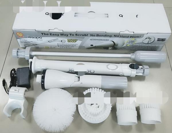 ABS Cordless Electric Spin Scrubber Brush 10cm Rechargeable