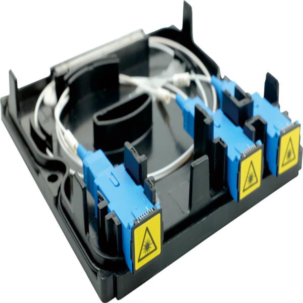 Placa frontal de divisor de fibra óptica de plástico para redes internas