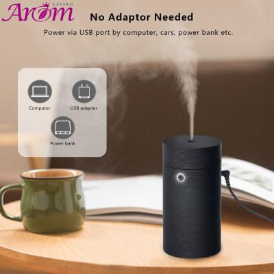 O automóvel cortou o difusor plástico portátil do aroma do óleo essencial da aparência de borracha de 55ml USB
