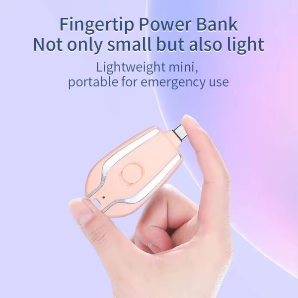 Top Selling Products Small Portable Emergency Keychain Power Bank Phone Mini Key Chain Portable Charger