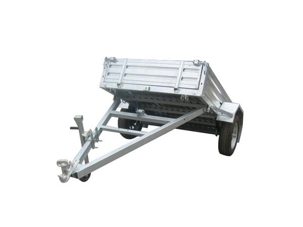 Rolled Body Galvanised Hydraulic Lift Trailer , Tandem Box 10 X 5 Tipper Trailer