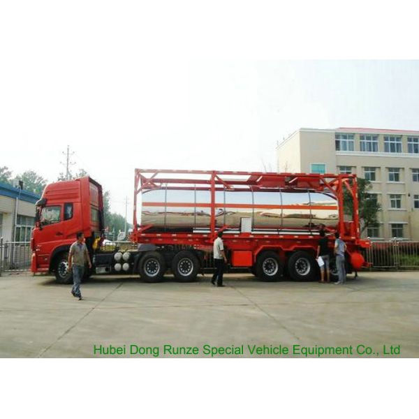 30FT   Steam Heating Insulated Tank Container Stanless Steel  For  Phosphoric Acid  H3PO4