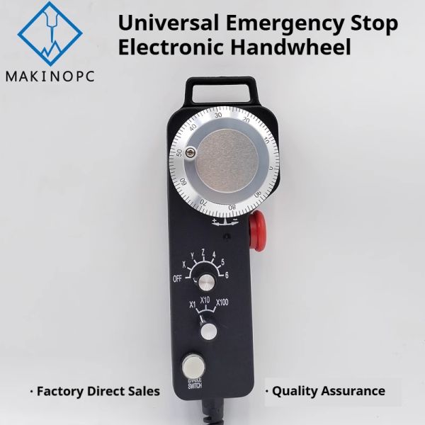 Fanuc New Generation 6 Axis Electronic Handwheel with Emergency Stop Reset MPG Pendant Pulse Generator for CNC Machine System
