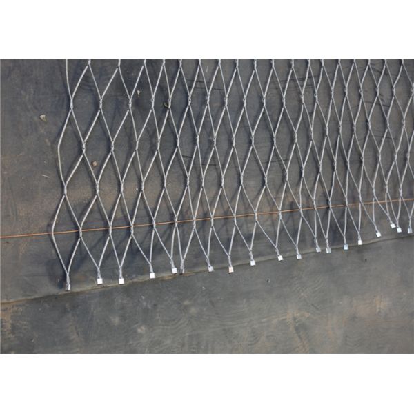 Rust Protection Stainless Steel Cable Trellis , Stainless Steel Wire Mesh Netting