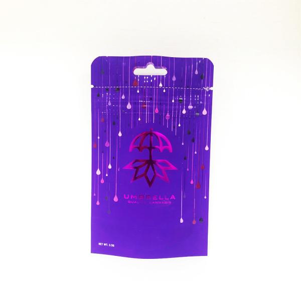 3.5g Packaging Mylar Bag UV Printed Doypack with window