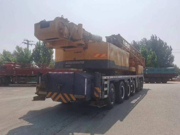 Orange 2010 Terrian Mobile Crane 100 tonnes Crane de levage Cran de camion d'occasion Service après vente