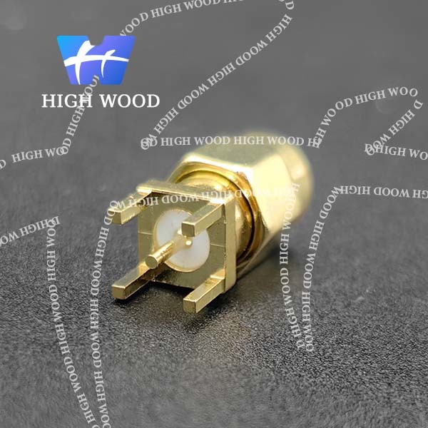 SMA Series RF Coaxial Connector,SMA-JE, straight PCB pins, inner center pin