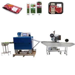 Máquina de pesagem de embalagens de carne, impressão e rotulagem de 220 V, com