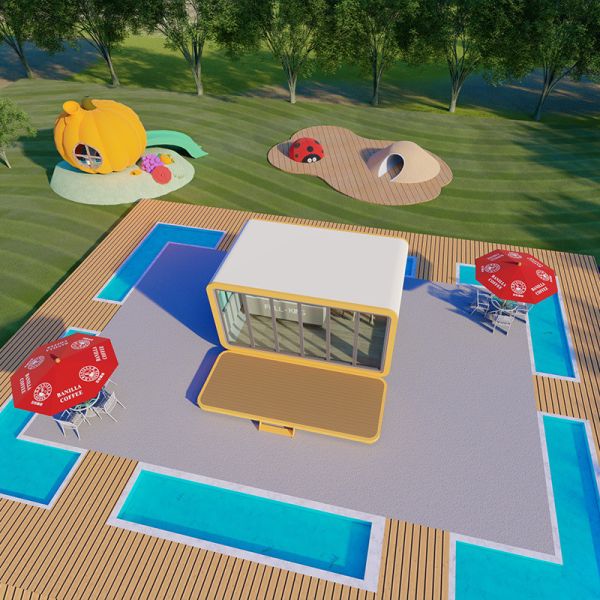 Outdoor mobile apple cabin Hot-sales homestay office meeting room Scenic Apple cabin star room Creative space capsule