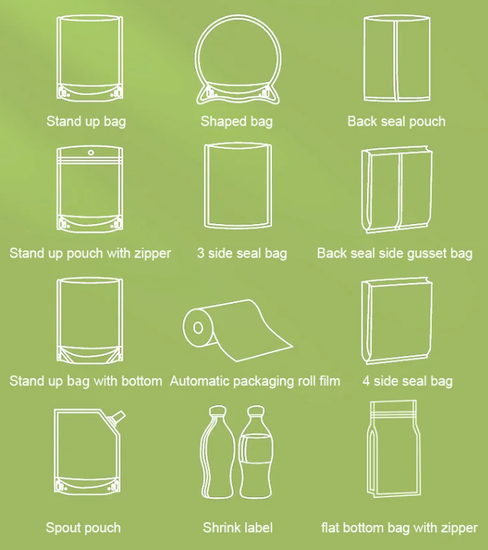 Durable Plastic Bag Materials Printed Packaging Film Roll 100 Microns For Potato Chips